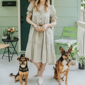 Gorgeous Sage Green Maxi Boutique Dress